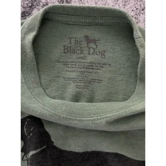 The Black Dog Mens Green Long Sleeve T Shirt Size Small - Picture 6 of 6